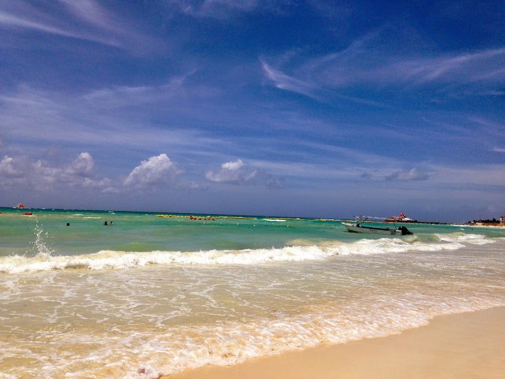 Main Beach in Playa Del Carmen, Mexico 