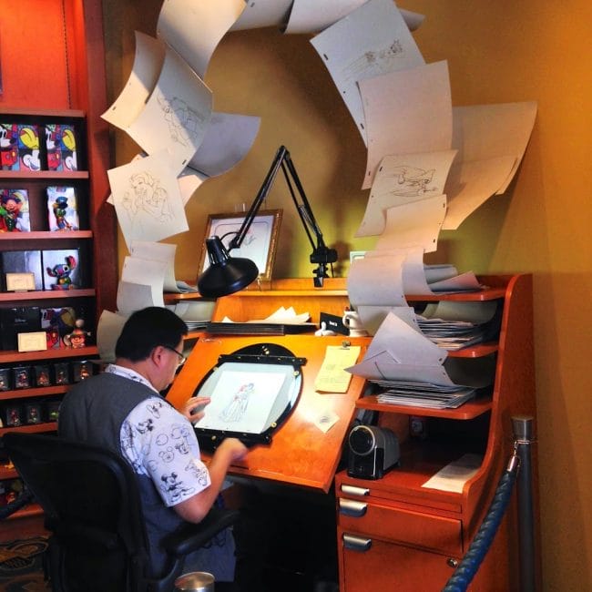 A Disney artist on action in Disneyland.