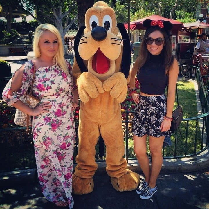 Blogger Nihan Gorkem showing her outfit of the day in Disneyland during Halloween Time 2014