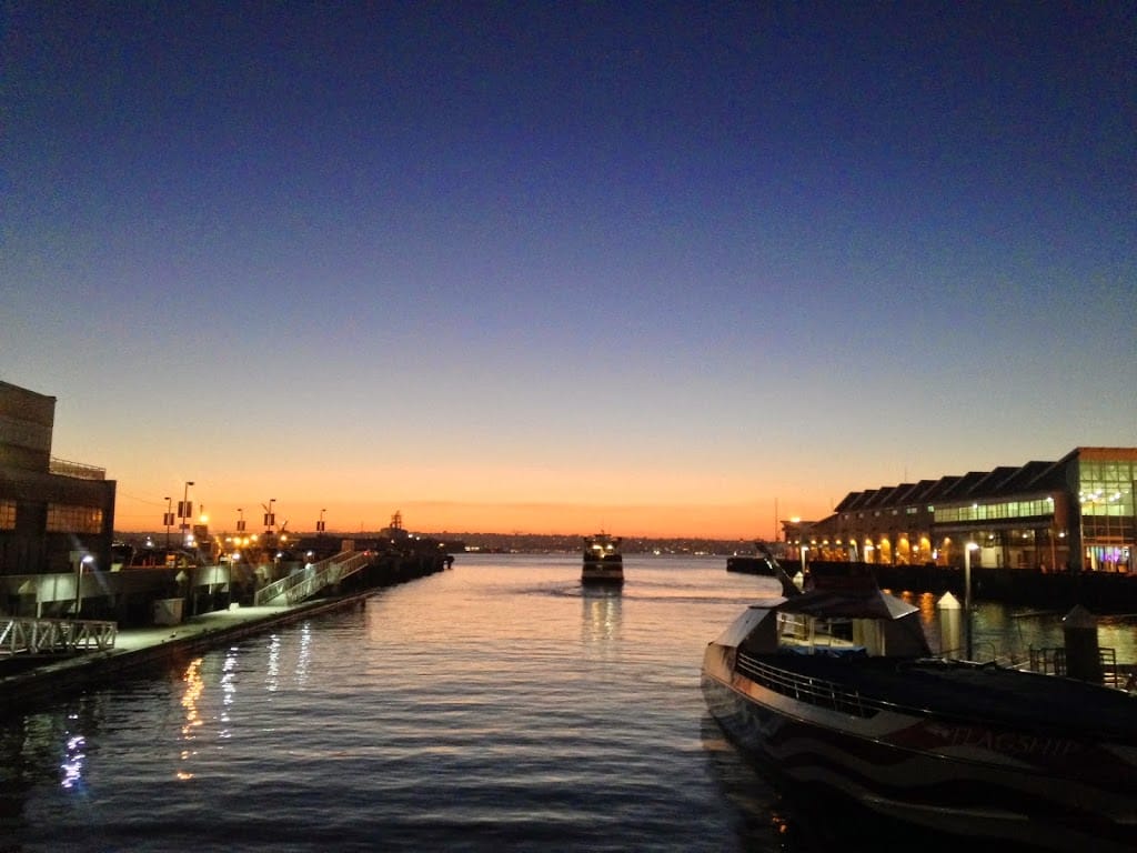 Gorgeous San Diego Sunset from Broadway Pier