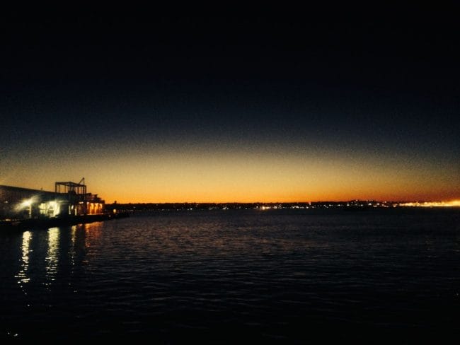 San Diego Gorgeous Sunset from San Diego Seaport Village