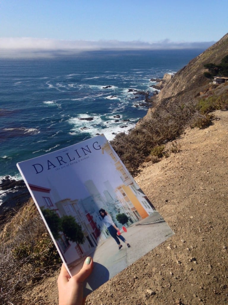 Reading my favorite Darling Magazine in Hurricane Point