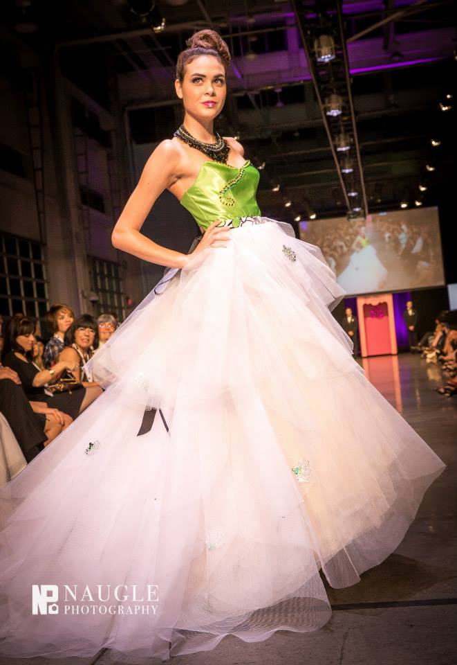 Strapless Tulle Dress by WishNow by Victoria Roberts on Fashion Week San Diego 2014 Finale Night