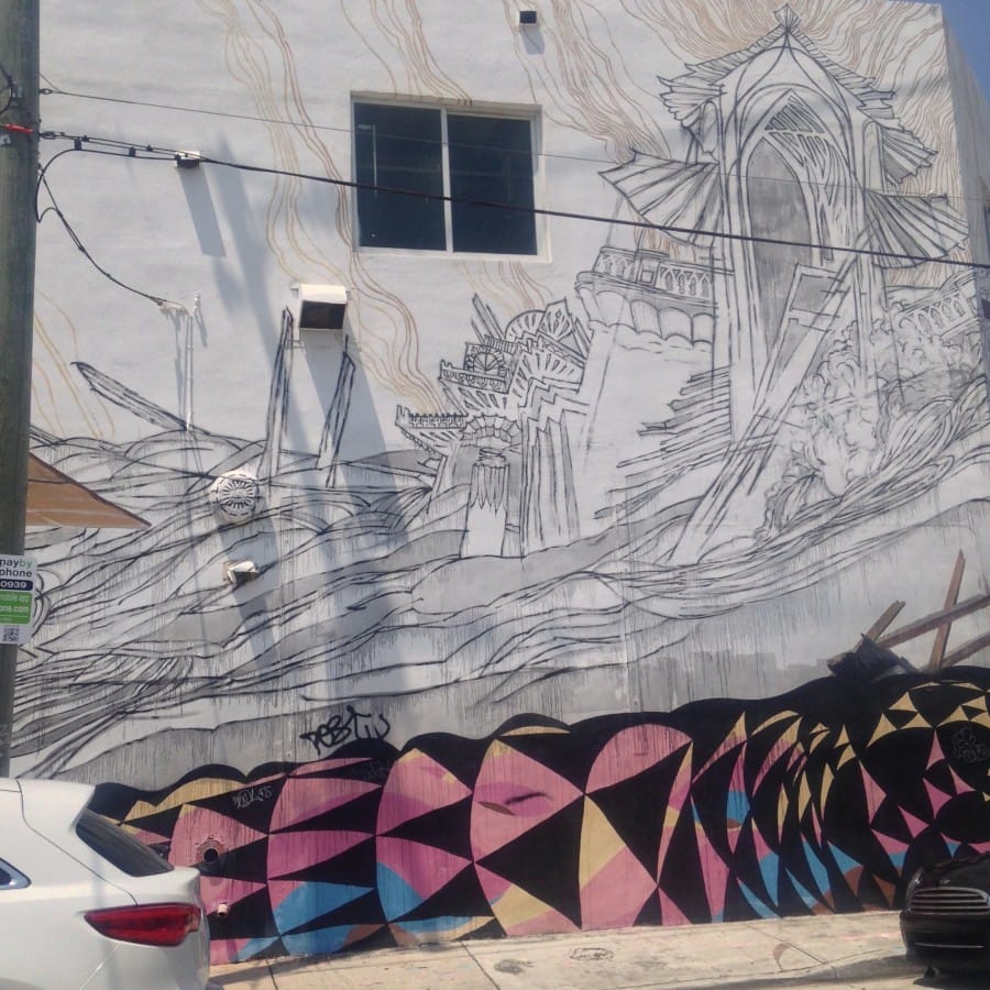 Japanese Mural in Wynwood Walls Miami