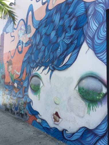 Os Gemeos mural in Wynwood Walls, Miami Os Gemeos mural in Wynwood Walls, Miami