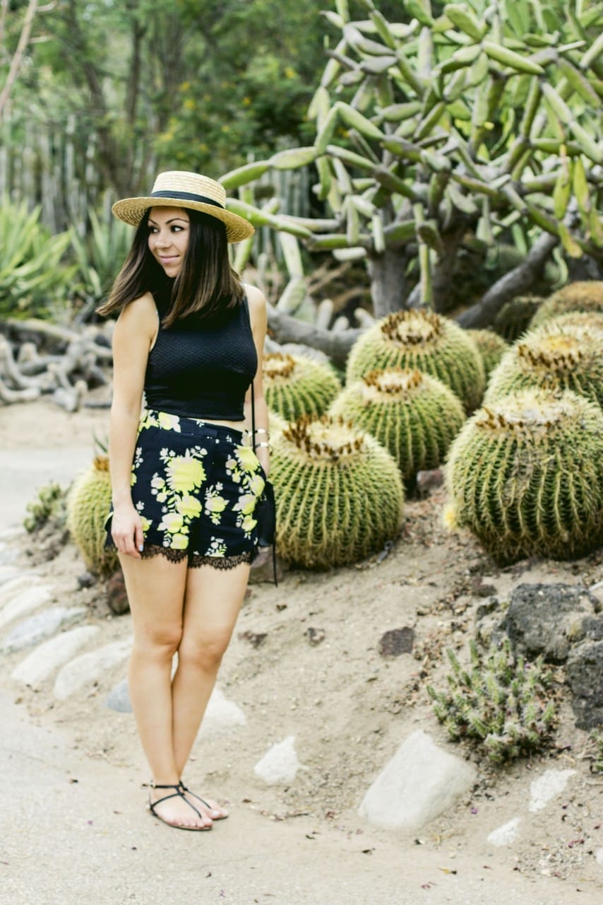 Nihan hanging out at the Huntington Library and gardens cactus garden