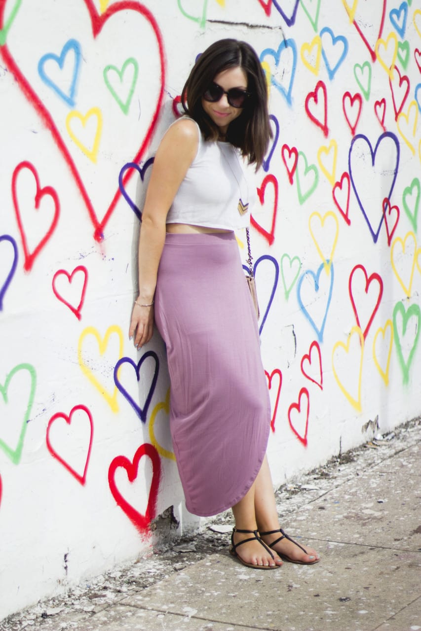 Draped Asymmetric Skirt