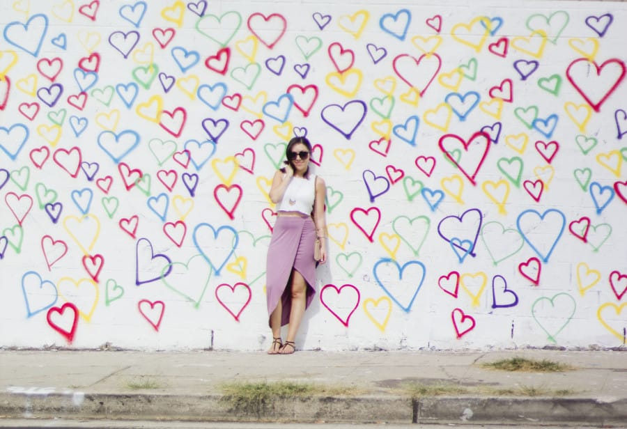 Draped Asymmetric Skirt