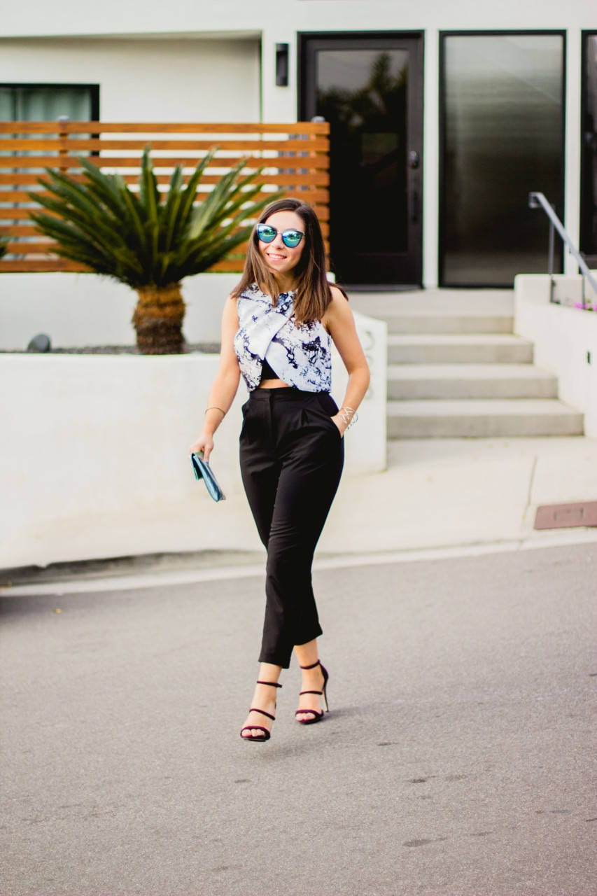 Printed Crop Top By Kendall + Kylie at Topshop