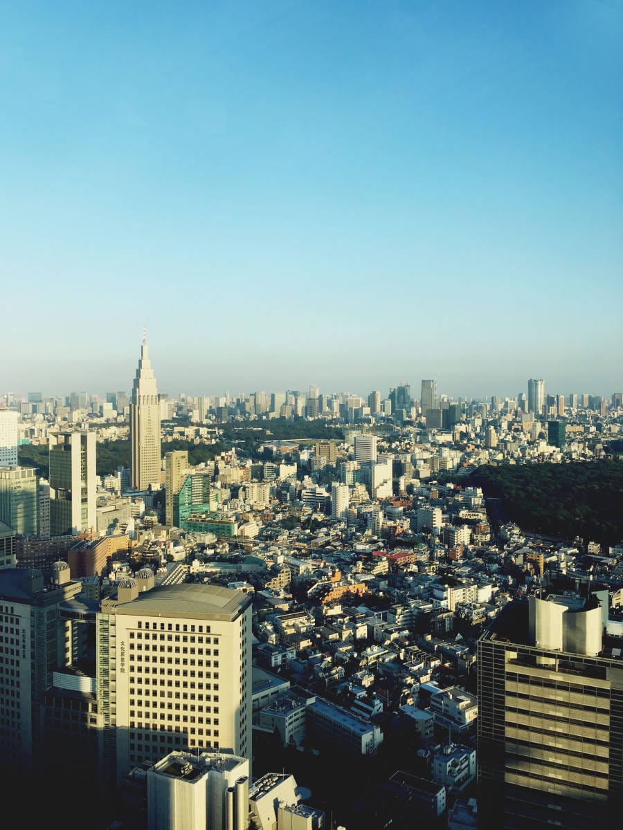 Shibuya view from Park Hyatt Tokyo