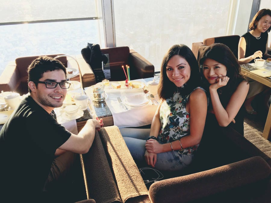 Birthday celebration with friends in Park Hyatt Tokyo Japan