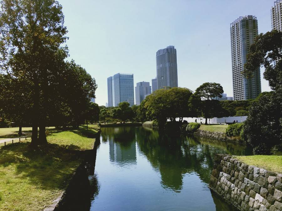 Hamarikyu Gardens Tokyo Japan