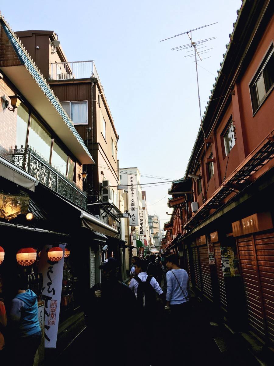 Streets around SEnsoji Temple in Asakusa