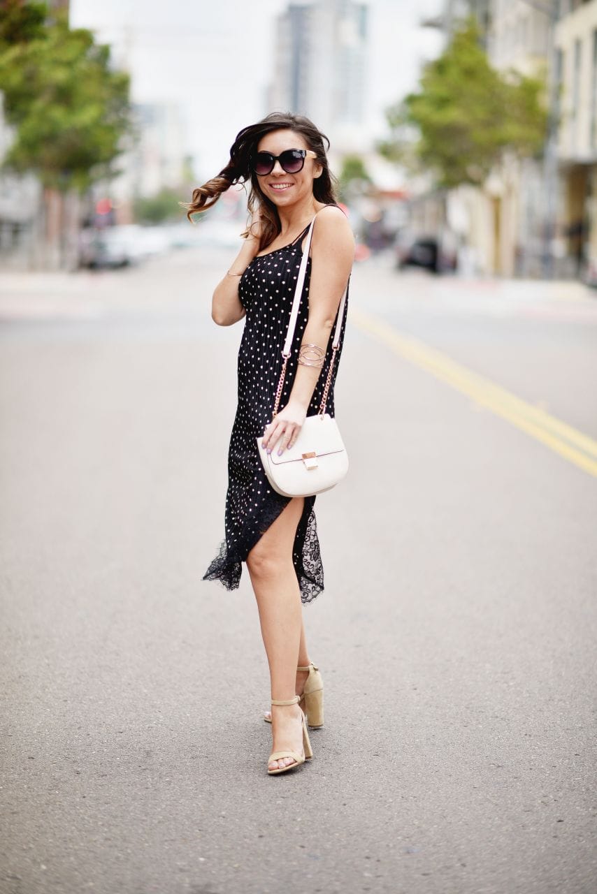 Style with Nihan Topshop sexy lace trim slip dress