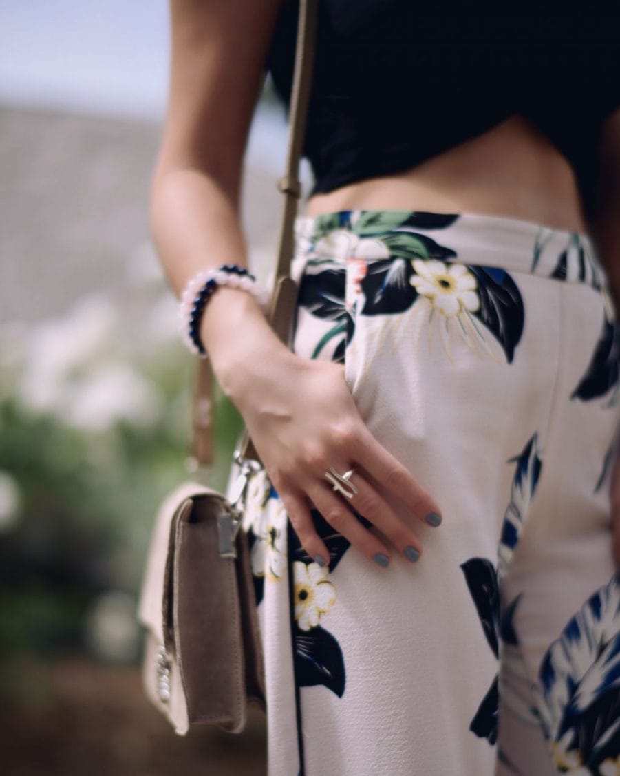 Resort chic sterling silver ring and bead bracelets