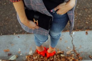 Holiday Party Style 2017: How To Style Public Desire Red Pumps and Oversized Zara Blazer
