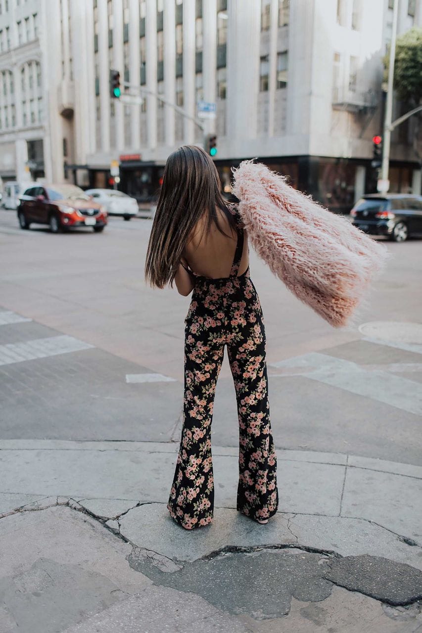 Amuse Society Floral Jumpsuit