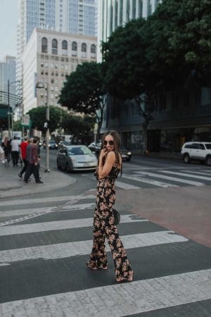 Fashion Blogger shooting in downtown Los Angeles