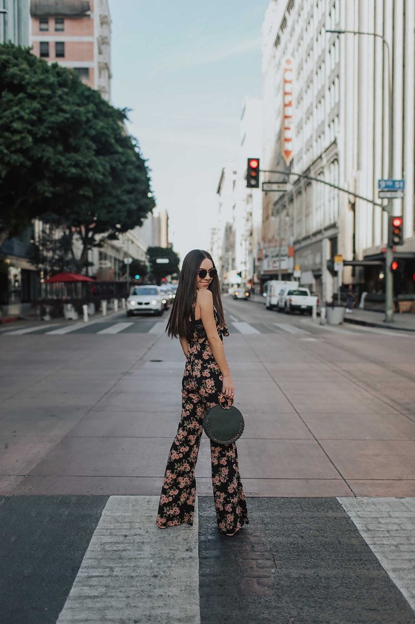How to style a floral jumpsuit