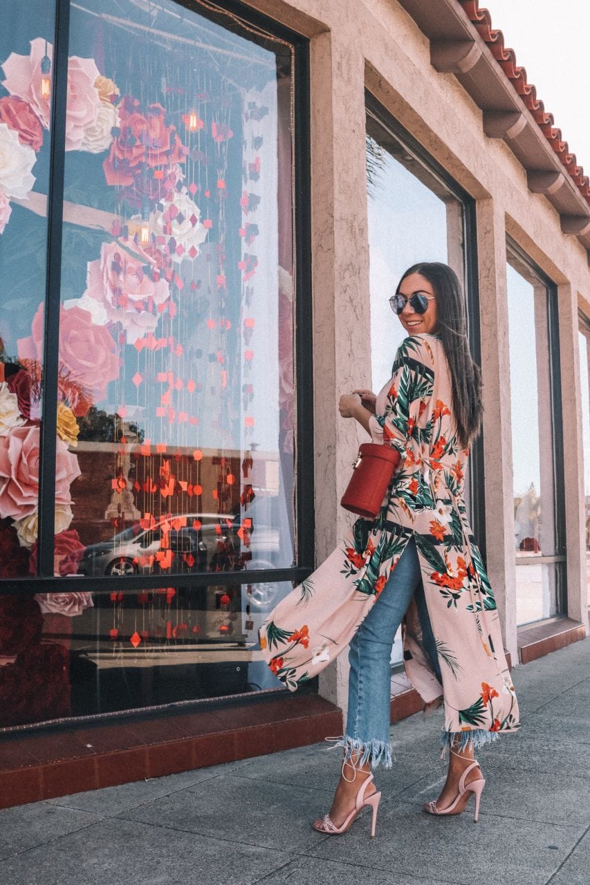 How to style the duster coat/kimono trend if you're petite