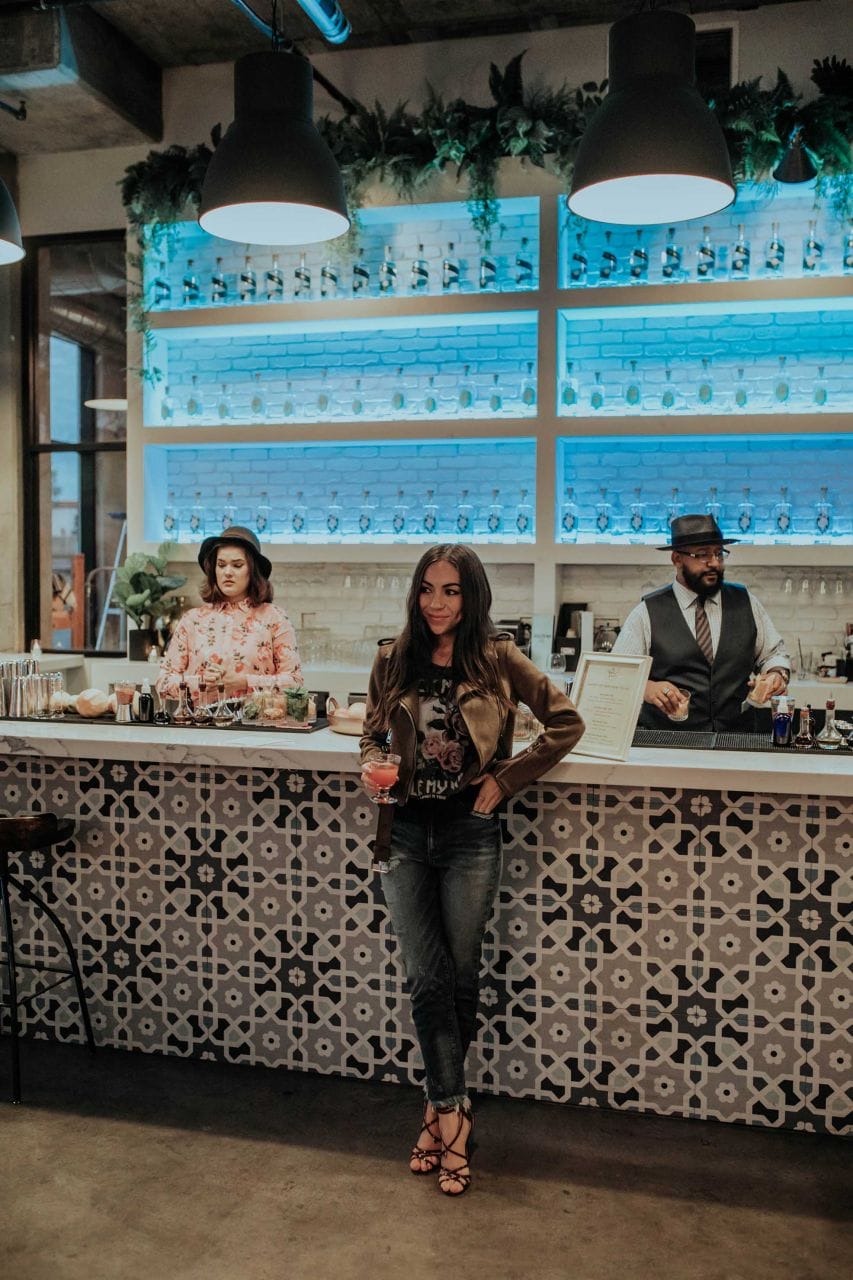 Biker denim and ripped denim at You & Yours Distillery