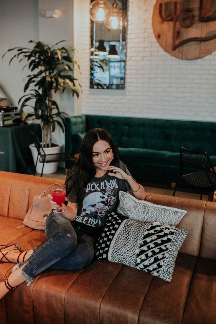 Vici Dolls Distressed Denim and vintage tee