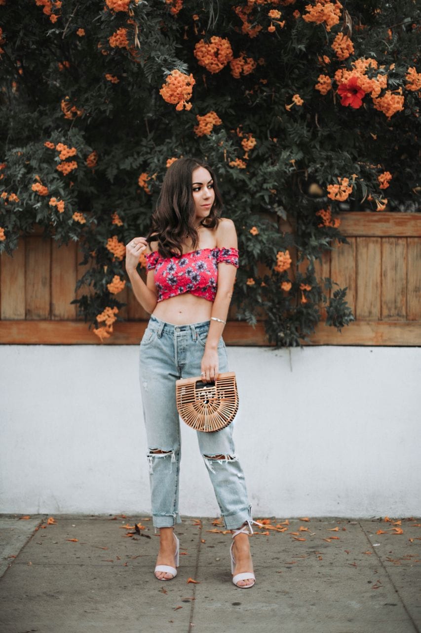 My new favorite distressed denim: Levi's 501 Crop Jeans from ShopBop