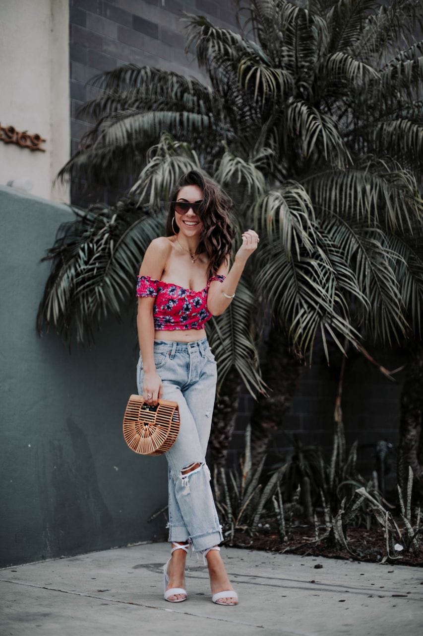 My new favorite distressed denim for the summer: Levi's 501 Crop Jeans from ShopBop