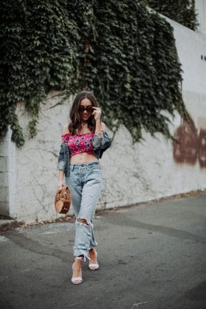 My new favorite distressed denim for the summer: Levi's 501 Crop Jeans from ShopBop