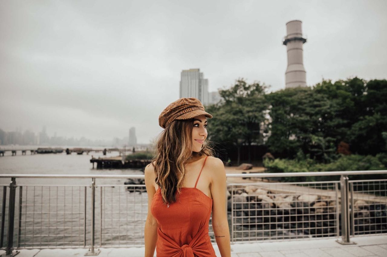 Fall 2018 Hat Trend Urban Outfitters Fisherman&rsquo;s Cap Majorelle Dress in Brooklyn