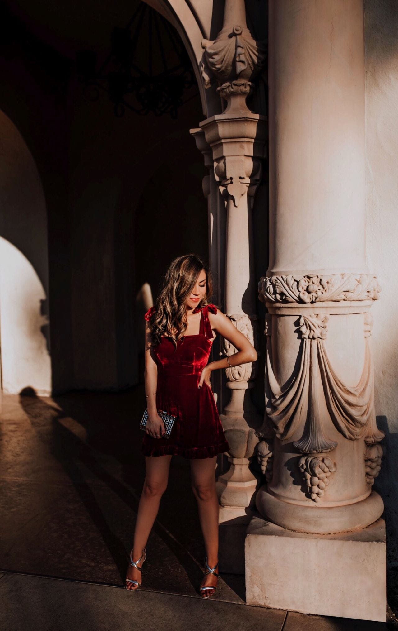 Style with Nihan How I styled a Reformation velvet dress for NYE