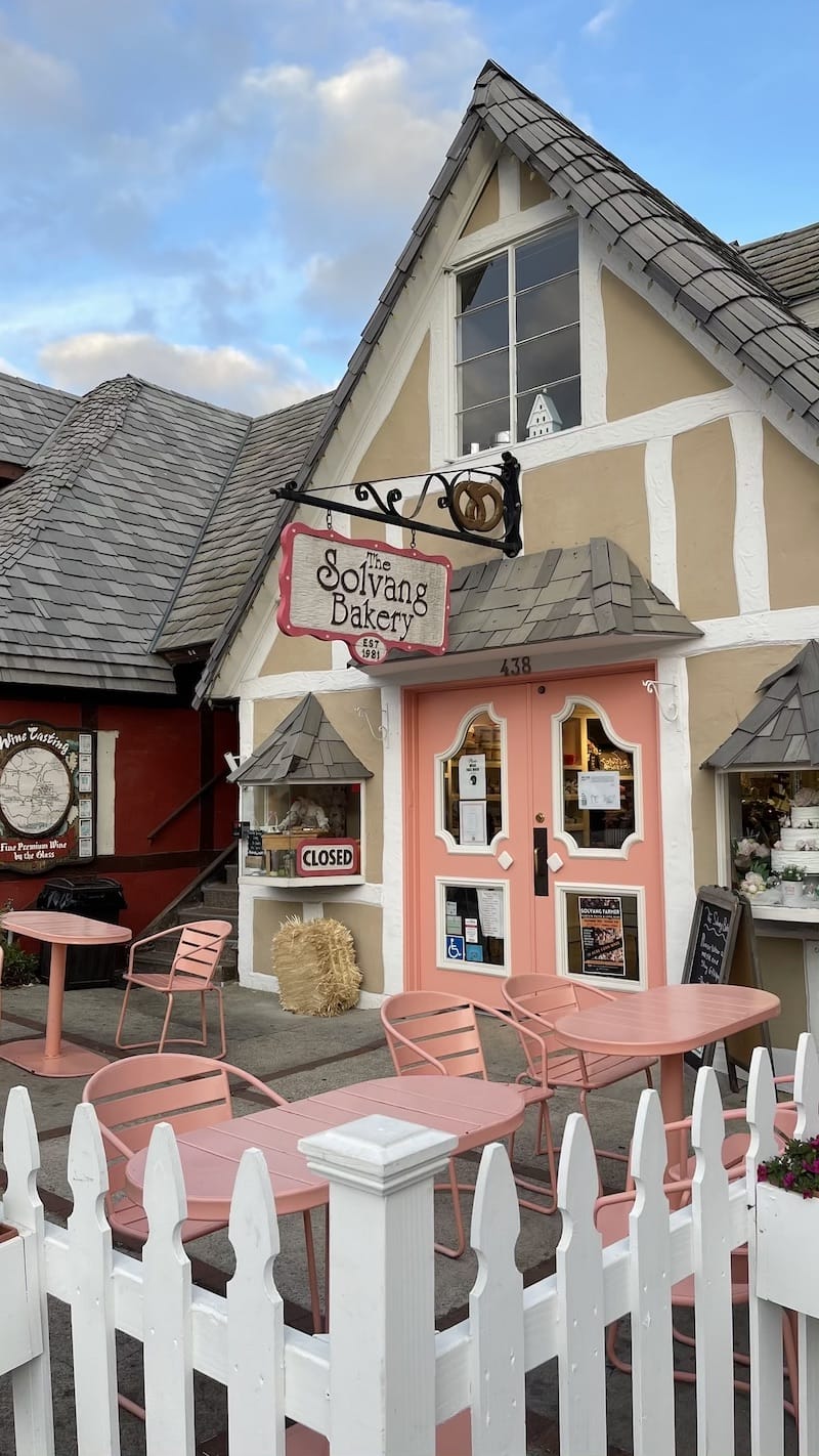 Solvang cute bakery Scandinavian architecture